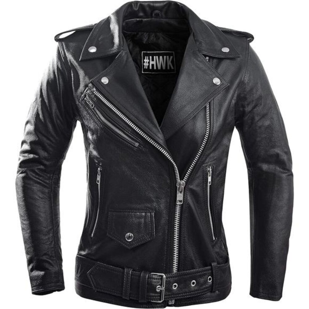 Leather Motorcycle Jacket Genuine Leather Jacket for Weather & Water Resistant